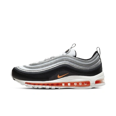 Nike Air Max 97 Men's Shoe (white) In White,black,metallic Silver,total  Orange | ModeSens