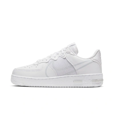 Shop Nike Air Force 1 React Men's Shoe In White,pure Platinum