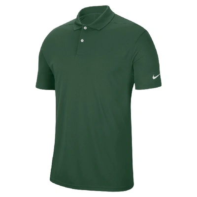 Shop Nike Dri-fit Victory Menâs Golf Polo In Gorge Green,white