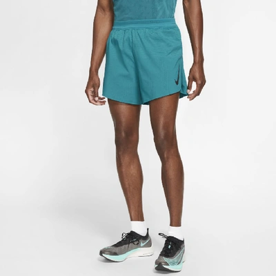 Shop Nike Aeroswift Men's 5" Running Shorts In Blue