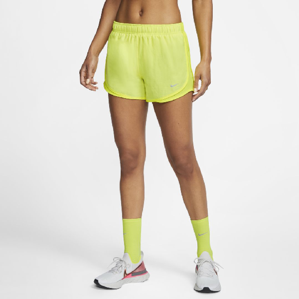 yellow nike tempo shorts