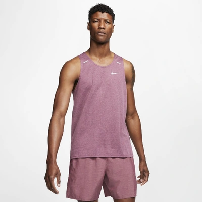Shop Nike Rise 365 Men's Running Tank In Purple