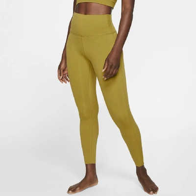 Shop Nike Yoga Luxe Women's Infinalon 7/8 Tights In Brown