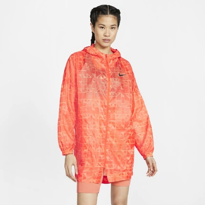 Shop Nike Sportswear Women's Woven Jacket (team Orange) - Clearance Sale In Team Orange,black
