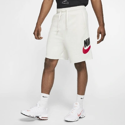 Shop Nike Sportswear Men's Shorts In Cream