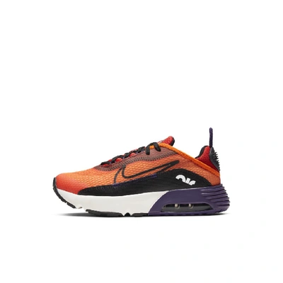 Shop Nike Air Max 2090 Little Kids' Shoe (magma Orange) - Clearance Sale In Magma Orange,eggplant,habanero Red,black