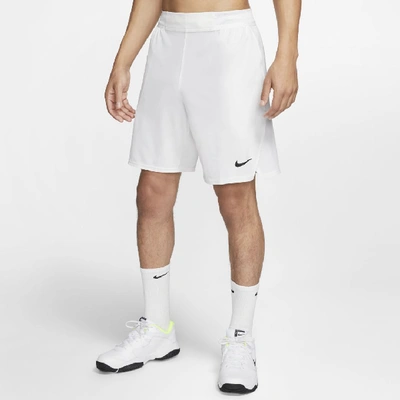 Shop Nike Court Flex Ace Men's 9" Tennis Shorts In White,black