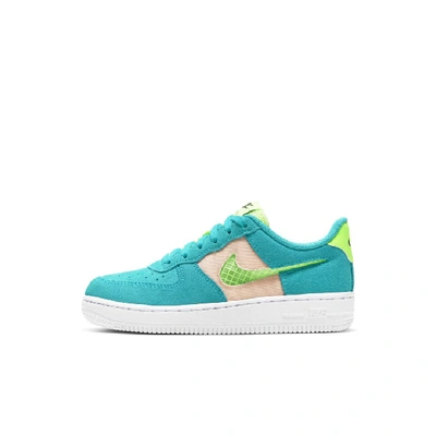 Shop Nike Force 1 Lv8 Little Kids' Shoe (oracle Aqua) - Clearance Sale In Oracle Aqua,washed Coral,white,ghost Green