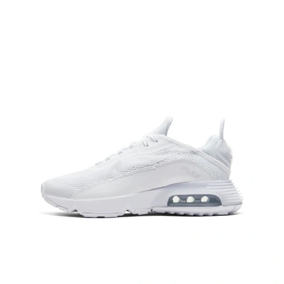 Shop Nike Air Max 2090 Big Kids' Shoes In White,wolf Grey,white,white