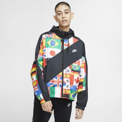 Shop Nike Sportswear Women's Woven Jacket (black) - Clearance Sale