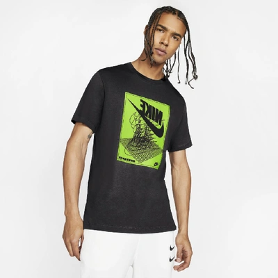 Nike Sportswear Men's T-shirt In Dark Smoke Grey,volt | ModeSens