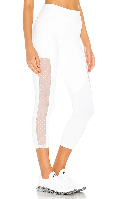 Shop Alala Mirage Crop Tight In White Dot