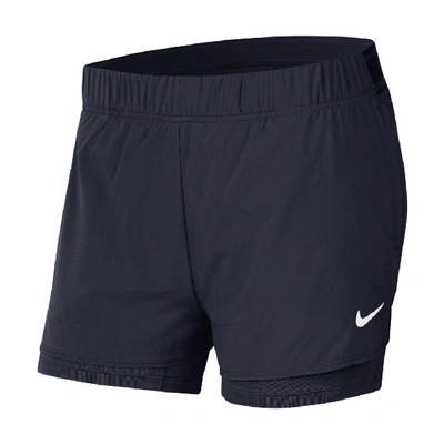 Shop Nike Court Flex Women's Tennis Shorts In Blue