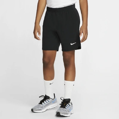 Shop Nike Court Flex Ace Big Kids' (boys') Tennis Shorts In Black