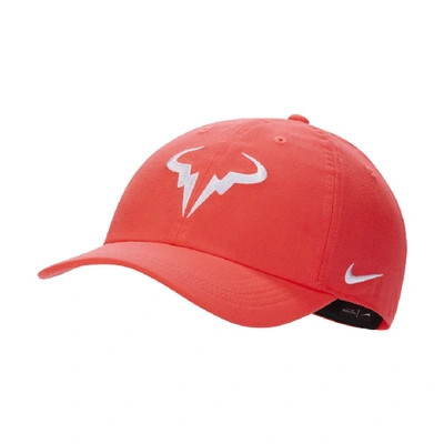 Shop Nike Court Aerobill Rafa Heritage86 Tennis Hat In Red