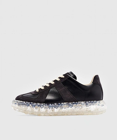 Shop Maison Margiela Replica Caviar Sneaker In Black