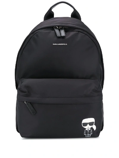 Shop Karl Lagerfeld K/ikonik Backpack In Black