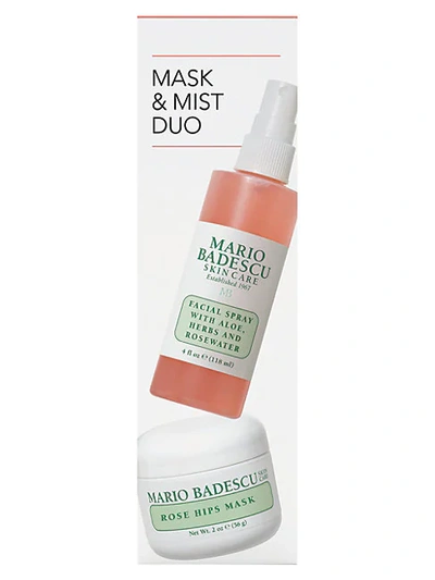 Shop Mario Badescu Rose Hips Mask & Aloe, Herbs & Rosewater Facial Spray 2-piece Set - $25 Value