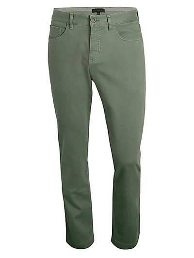 Shop Saks Fifth Avenue Straight-leg Jeans In Green