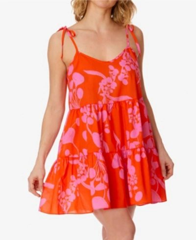 Shop Hanky Panky Women's X Cynthia Rowley Crush Chemise In Red/pink