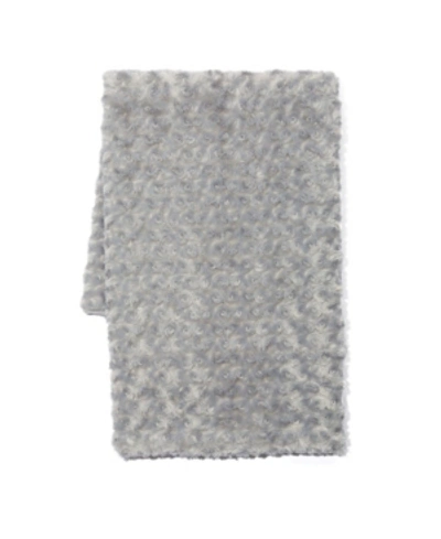 Shop 3stories Curly Plush Baby Blanket In Gray