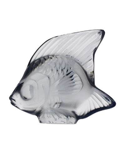 Shop Lalique Crystal Fish Sculpture In White