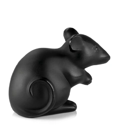 Shop Lalique Crystal Mouse Sculpture In White