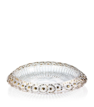 Shop Lalique Marguerites Crystal Bowl In White
