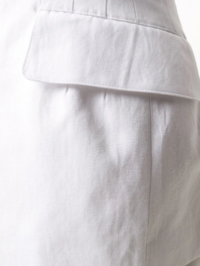 Shop Junya Watanabe Cotton Linen Blend Shirt In White