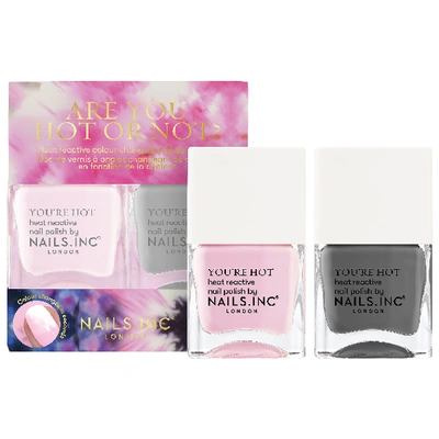 Shop Nails Inc Color Changing Nail Polish Duo- Are You Hot Or Not 0.47 oz/ 14ml