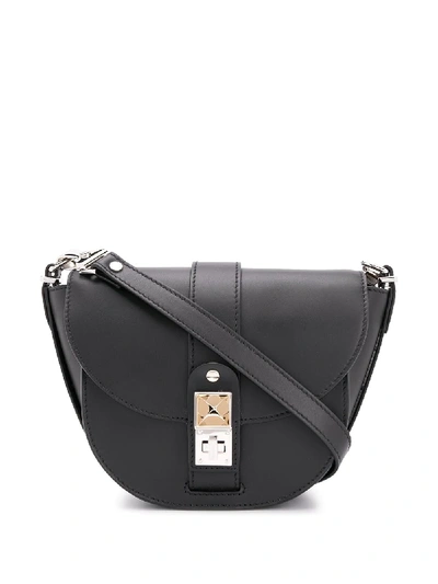 Shop Proenza Schouler Ps11 Saddle Shoulder Bag In Black