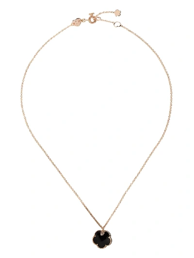 Shop Pasquale Bruni 18kt Rose Gold Petit Joli Onyx And Diamond Necklace