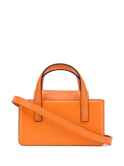 Shop Marge Sherwood Mini Square Tote Bag In Orange