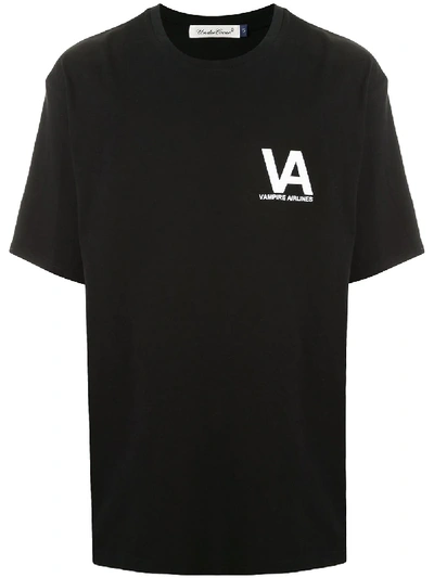 Shop Undercover Vampire Airlines Graphic-print T-shirt In Black