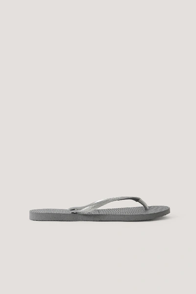 Havaianas Slim Flip Flop - Grey In Steel Grey