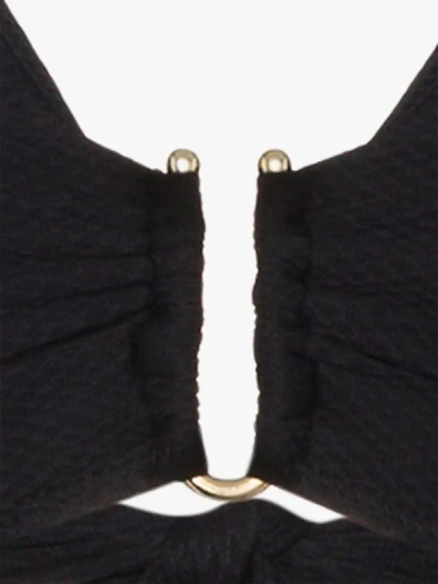 Shop Heidi Klein Black Core Halterneck Ring Bikini Top