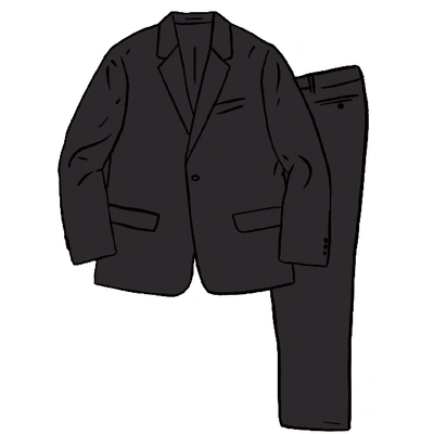 Pre-owned Supreme  Wool Suit Black Pinstripe
