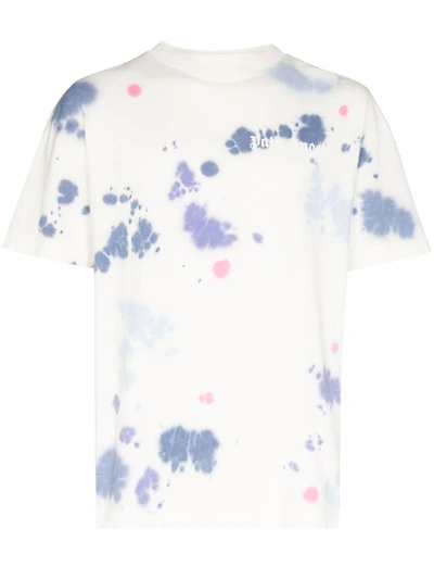 Shop Palm Angels Tie-dye T-shirt In White