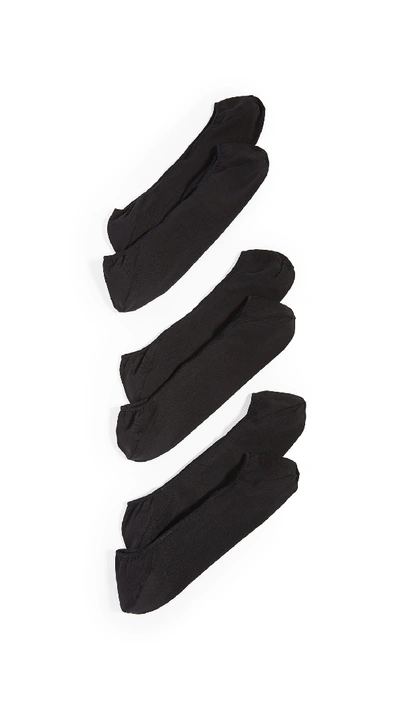 Shop Calvin Klein Underwear 3 Pack No Show Socks In Black