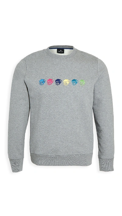 Ps By Paul Smith Sweatshirt Monkey In 72 Grey | ModeSens