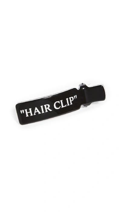 Shop Off-white Hair Clip In Black/white