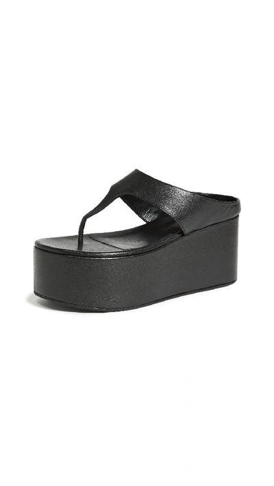 Shop Simon Miller Coaster Thong Sandals In Black