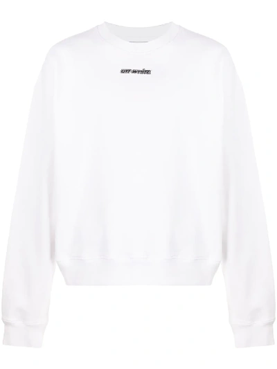 Shop Off-white Marker Arrows Crew-neck Sweatshirt In White