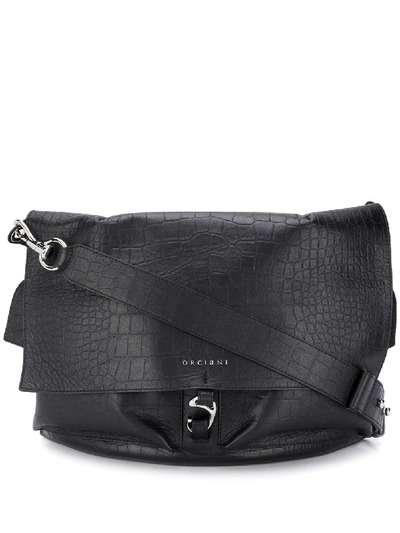 Shop Orciani Multi-pocket Shoulder Bag In Black