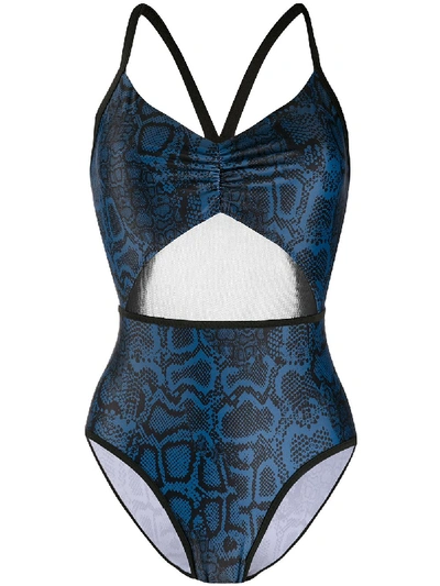 Shop Adidas By Stella Mccartney Primeblue One-piece Swimsuit In Black