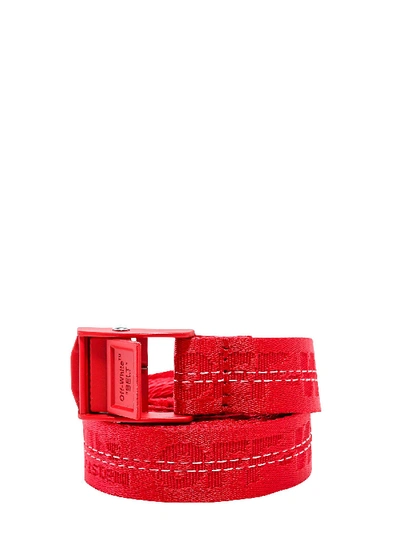 Shop Off-white Industrial Belt In Rosso