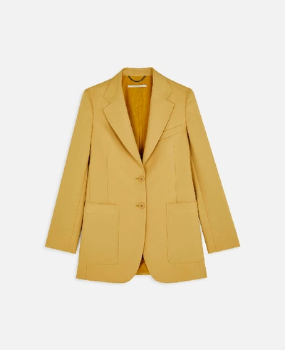 Shop Stella Mccartney Amanda Tailored Jacket In Yellow