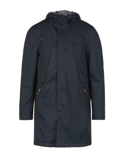 Shop Alessandro Dell'acqua Full-length Jacket In Dark Blue