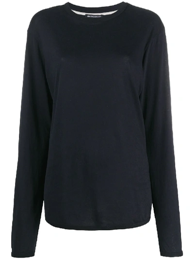 Shop Ann Demeulemeester Long Sleeve Cotton T-shirt In Black