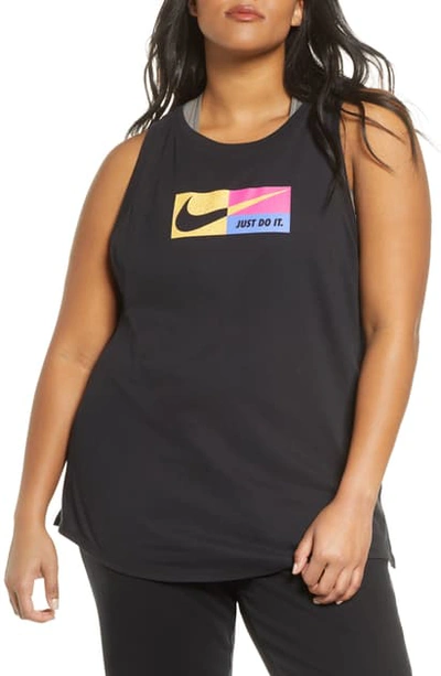 Shop Nike Dri-fit Icon Clash Tank In Black